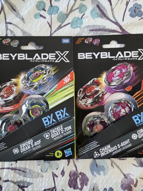 Hasbro Other - Hasbro Takara Tomy Beyblade X Circle Ghost/Tackle Goat/Sword Dran/Chain Incendio